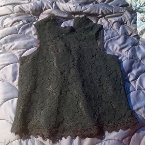 black lace blouse